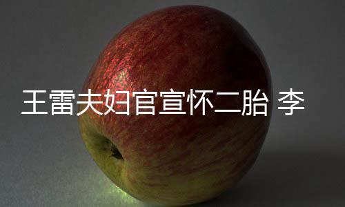 曝想萌孕王雷胎 李小官宣肚明儿要女显自怀二夫妇