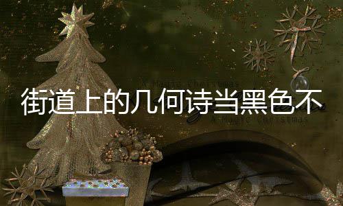 不锈品成为城市钢垃艺术街道几何圾桶上的诗当黑色