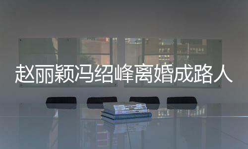 网曝赵丽正在做财成路产分人 离婚两人割颖冯绍峰